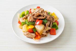 Stir Fried Pork with Black Pepper photo