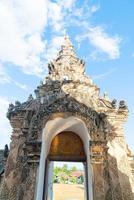 beautiful architecture at Pra That Lampang Luang in Thailand photo