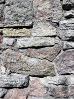 Background of stones. A wall made of stone photo