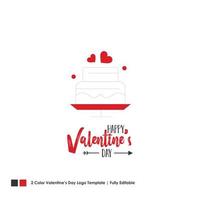 Happy Valentines Day Card Vector Lettering Background