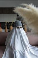 halloween divertido, tema que no da miedo, fantasma blanco, mexico america latina, mexico america latina foto