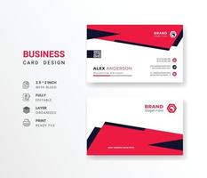 Business card with company logo abstract background visiting card for corporate and personal use vector