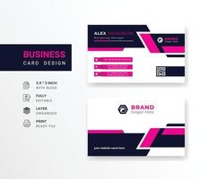 Business card with company logo abstract background visiting card for corporate and personal use vector