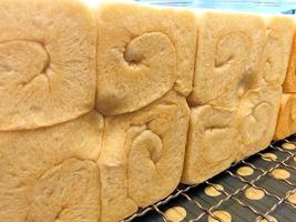 Freshly baked bread from the oven, fragrant and delicious. photo