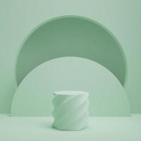 3d rendering display product abstract minimal scene with geometric podium platform. stand for cosmetic products. Stage showcase on pedestal 3d studio. photo