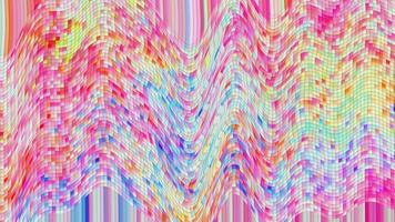 Texture is digital wave of pixels. Background is created by mixture of pink and yellow shades. photo