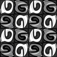 Abstract black and white pattern. vector