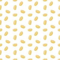 soybeans background and seamless pattern in flat vector. vector