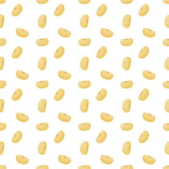 soybeans background and seamless pattern in flat vector. vector