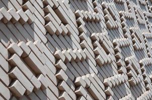 A pattern made of white bricks in the form of diamond shapes. Decoration of the walls during the Soviet Union photo