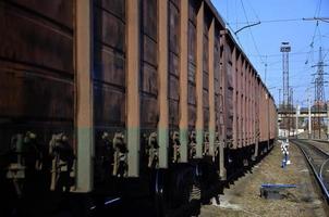 Morning railway landscape photo