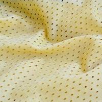 Yellow mesh sport wear fabric textile background pattern photo