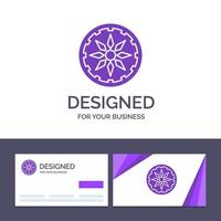 Creative Business Card and Logo template Circle Country India Vector Illustration