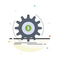 Finance flow income making money Flat Color Icon Vector