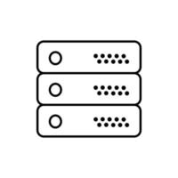 icono del servidor de datos vector
