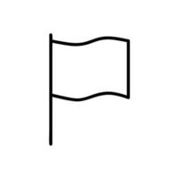 Flag vector line icon