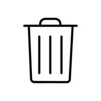 iconos de bote de basura vector