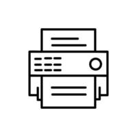 icono de vector de fax