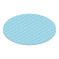Round carpet icon, isometric style vector