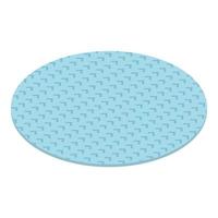 Round carpet icon, isometric style vector