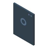 Smart tablet icon, isometric style vector