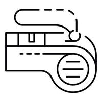 Whistle icon, outline style vector