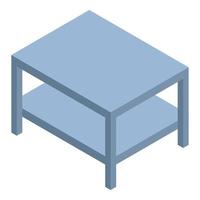 Room table icon, isometric style vector