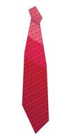 icono de corbata roja elegante, estilo isométrico vector