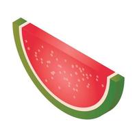 Jelly watermelon icon, isometric style vector