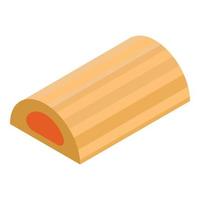 Jelly cookie bar icon, isometric style vector