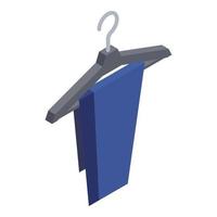 Pants on hanger icon, isometric style vector