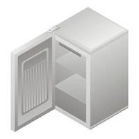 Open freezer icon, isometric style vector