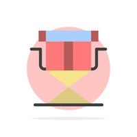 Chair Director Directors Foldable Abstract Circle Background Flat color Icon vector