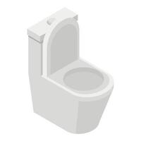 Toilet icon, isometric style vector