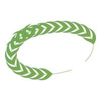 Laurel wreath icon, isometric style vector