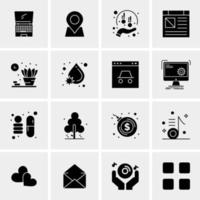 16 Universal Business Icons Vector Creative Icon Illustration to use in web and Mobile Related project