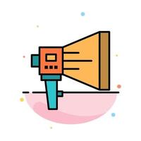 Announce Digital Loudspeaker Marketing Megaphone Speaker Tool Abstract Flat Color Icon Template vector