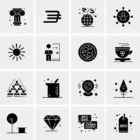 16 Universal Business Icons Vector Creative Icon Illustration to use in web and Mobile Related project