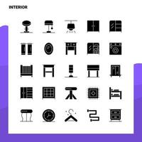 25 Interior Icon set Solid Glyph Icon Vector Illustration Template For Web and Mobile Ideas for business company