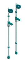 Elbow crutches icon, isometric style vector