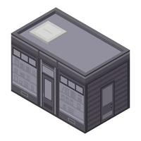 Book street shop icon, isometric style vector