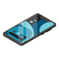 Modern smart phone icon, isometric style vector