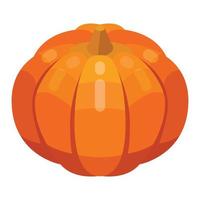 Pumpkin thanksgiving icon, isometric style vector