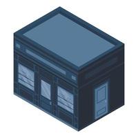 Street shop icon, isometric style vector