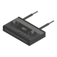 Drone remote control icon, isometric style vector