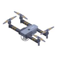 icono de drone moderno, estilo isométrico vector