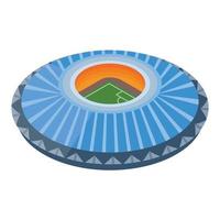 Europe soccer arena icon, isometric style vector