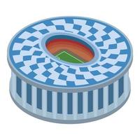 Circle sport arena icon, isometric style vector