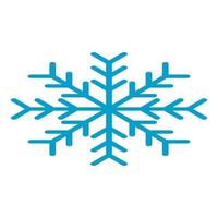 Winter snowflake icon, isometric style vector