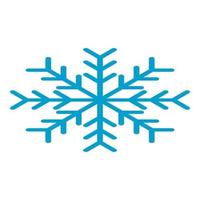 Winter snowflake icon, isometric style vector